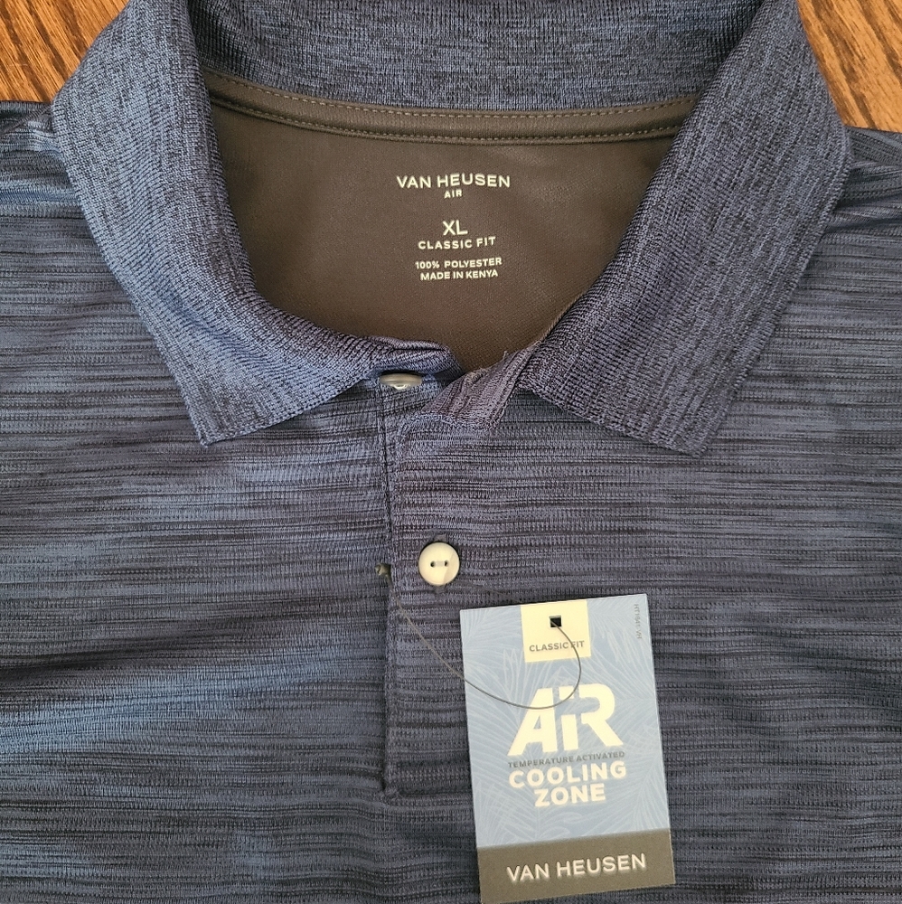 ๐ฅณFINAL PRICE๐๐ NWTโผ๏ธ Van Heusen Cooling Zone Polo Shirt - Picture 5 of 7